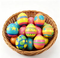 Balle anti-stress promotionnelle en PU en forme d'œuf, jouets à presser amusants et colorés, cadeaux de fête, logo personnalisé