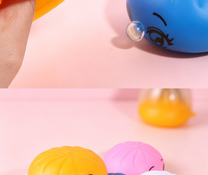En stock, jouets transfrontaliers de décompression en forme de petits pains vapeur, à presser, à bulles, pour les cheveux, en plastique - Product Image 6