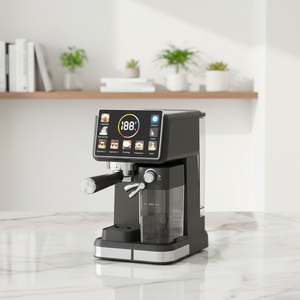 Cafetera Italiana Semiautomática Portátil para Exteriores, Uso Doméstico, Espresso, Extracción de Alta Presión, Espumador de Leche Integrado, Pantalla LCD - Product Image 3