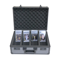 Étui de rangement personnalisable en aluminium à 2 rangées pour cartes gradées, idéal pour la collection de cartes de sport P-S-A Baseball