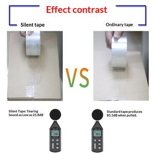 Ruban adhésif BOPP transparent brun silencieux à faible niveau sonore pour un sommeil réparateur, emballage et déchirement silencieux, vente en gros - Product Image 3