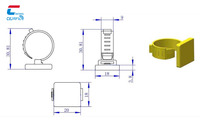 Bague de patte de pigeon RFID avec impression de code QR, 13,56 MHz, NFC, bague de patte d'oiseau RFID, étiquette en plastique pour volaille, bague de course de pigeon