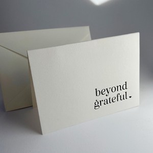 <span class=keywords><strong>Carte</strong></span> Unique De Remerciement Simple Message 300gsm Blanc Coton Typographie Papier Épais Invitation De Mariage Cartes De Remerciement - Product Image 4