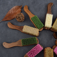 Brosse de nettoyage pour escalade en poils de sanglier, 6/7 rangées, nouées manuellement, durable, avec manche en bois, pour bricolage et OEM