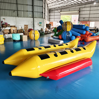 Bateau banane gonflable tractable, bateau banane pour sports nautiques à remorquer derrière un jet ski, pour les entreprises de location et d'animation en mer