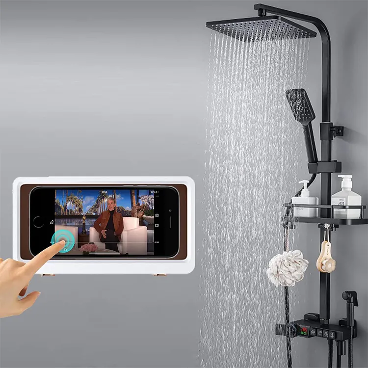 New Styles High Quality Cheap Cell Phone Shower Holder Waterproof Case for Bathroom and Kitchen