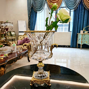 Home Desktop america lusso oro <span class=keywords><strong>moderno</strong></span> ottone metallo rotondo cristallo decorazione vaso di fiori <span class=keywords><strong>in</strong></span> <span class=keywords><strong>vetro</strong></span> trasparente per la decorazione domestica - Product Image 1