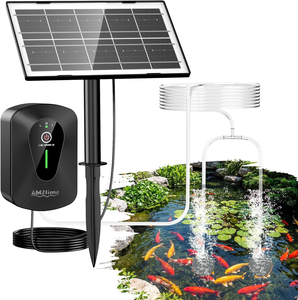 Kit de Aireación Solar para Estanques de Bajo Consumo, 4.5W, Batería de 2200mAh, Tres Modos, Dos Piedras de Aireación, Oxigenación para Jardines Acuáticos y Peceras - Product Image 1