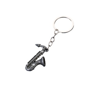 2025Mini Instruments de musique porte-clés mignon jouets Saxe métal porte-clés musique <span class=keywords><strong>clarinette</strong></span> Saxophone corne cadeau voiture porte-clés bijoux cadeau - Product Image 3