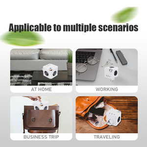 ปลั๊กไฟอัจฉริยะ EU Smart Cube ดีไซน์ใหม่ ปลั๊กพ่วงติดผนังแบบหลายช่อง พร้อมพอร์ต USB 2 ช่อง และพอร์ต TYPE-C รองรับการปรับแต่ง - Product Image 5