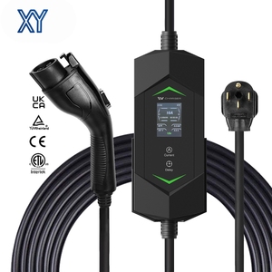 Cargador Portátil Rápido para Vehículos Eléctricos <span class=keywords><strong>de</strong></span> 9kW, Nivel 2, 40A, J1772 Tipo 1, EVSE Inteligente con Chip ST, IP67 Resistente a la Intemperie, Pantalla <span class=keywords><strong>de</strong></span> 2.4 Pulgadas, Corriente Ajustable - Product Image 1