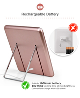 Offre Spéciale Haute Qualité Portable LED Miroir De Bureau Rechargeable Pliant Personnalisé Étudiants Dortoir Maquillage Miroir Cosmétique