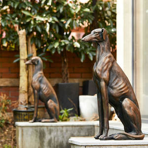 Sculpture de <span class=keywords><strong>Dobermann</strong></span> <span class=keywords><strong>Pinscher</strong></span> en bronze coulé à la main pour l'extérieur, statues de chiens en métal, vente de jardin, taille réelle, décoration extérieure pour la maison, statue de chien - Product Image 4