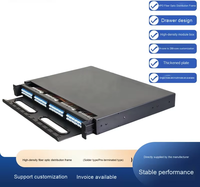Kabel Serat Optik 1U 96 Core High Density Terminal MPO Panel Patch Data Room IP Konektor Tipe LC Kompatibel 4G 3G