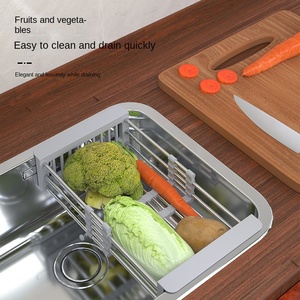 Estante de placa de alta resistencia ajustable de acero inoxidable para cocina, armario de almacenamiento, escurridor de platos para fregadero de cocina - Product Image 2