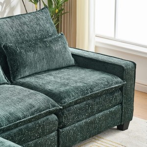 Juego de Sofás Reclinables en Forma de L, Modernos y de Lujo, Muebles de Tela para Sala de Estar y Dormitorio, para Apartamentos, Hoteles y Villas - Product Image 6