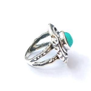 Bague en turquoise, argent sterling 925, bague en pierre précieuse, turquoise, collection artisanale, bagues fines, bijoux en argent, prix de gros - Product Image 2