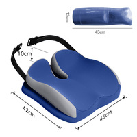 Coussin de siège ergonomique orthopédique en mousse à mémoire de forme, oreiller de soutien pour soulager les douleurs du coccyx et de la sciatique pour chaise de bureau