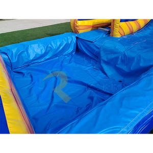 Toboggan <span class=keywords><strong>aquatique</strong></span> <span class=keywords><strong>gonflable</strong></span> stimulant bleu marbré avec piscine et château <span class=keywords><strong>gonflable</strong></span> à sauts pour adultes - Product Image 6