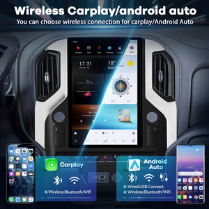 Radio Android 13 da 12,95 Pollici per GMC Sierra <span class=keywords><strong>Chevrolet</strong></span> Silverado 2019-2021, CarPlay <span class=keywords><strong>Auto</strong></span> 4+64G Wireless, Prezzo di Fabbrica all'Ingrosso - Product Image 2