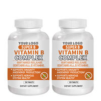 Super Complexe de Vitamines B Antioxydant à Libération Prolongée pour Adultes – Soutient le Système Nerveux et la Production d'Énergie Cérébrale – 250 Comprimés