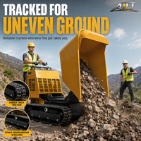 Mini-dumper rotatif autochargeur 1200 kg, modèle compact à chenilles, très demandé en Europe et en Amérique, pour usage domestique, à vendre