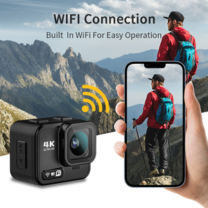Caméra d'action Ultra HD 4K avec enregistrement en boucle 60 ips, Wi-Fi et étanchéité 30 m, stabilisation EIS anti-tremblement, carte SD, caméra de sport - Product Image 6