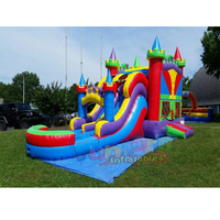 Château sautant gonflable d'enfants gonflables de maison de rebond de vente de châteaux sautants commerciaux avec la glissière