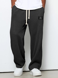 <span class=keywords><strong>Pantalon</strong></span> <span class=keywords><strong>de</strong></span> <span class=keywords><strong>jogging</strong></span> décontracté pour <span class=keywords><strong>homme</strong></span>, coupe droite ample, taille mi-haute, avec cordon <span class=keywords><strong>de</strong></span> serrage, léger et respirant, idéal pour le printemps - Product Image 2