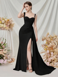 Nouvelle Robe de <span class=keywords><strong>Soirée</strong></span> <span class=keywords><strong>Longue</strong></span> pour Femme, Élégante et Chic, Gainante et Amincissante avec Taille Naturelle pour Fêtes - Product Image 3
