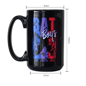 Tasse à <span class=keywords><strong>café</strong></span> en céramique 11oz 15oz blanc noir avec logo personnalisé à sublimer - Product Image 3