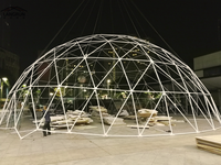 Geo Dome House Grand Dôme Géodésique Kit Tentes Glamping Garden Glass Polycarbonate Igloo Dome House