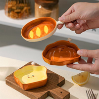 Assiette Créative en Céramique pour Snacks et Sauces – Design Jetable et Attrayant à Motifs de Dessins Animés pour Fêtes – Petit Plat Domestique de Grande Valeur