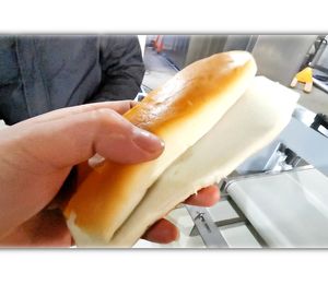 Trancheuses industrielles pour hamburgers Hot Dogs Full & 90% Half Cut <span class=keywords><strong>Hamburger</strong></span> Layer Cake Double Channels Slicer Machine pour restaurants - Product Image 3