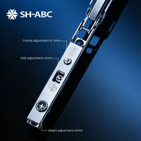 Support de porte à battant SH-ABC Free Stop 5 ° -90 °   Système de levage d'armoires réglable avec montage sans outils