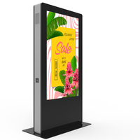Weier 43 pouces lecteur portable étanche grand écran de publicité extérieure debout LCD signalisation numérique pour les entreprises