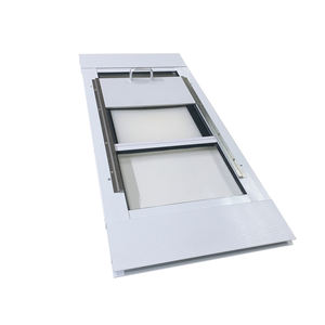 Оптовая продажа регулируемая дверь из алюминиевого сплава для домашних животных, Запираемая двойная Магнитная внутренняя рама, откидная дверь для собак - Product Image 2