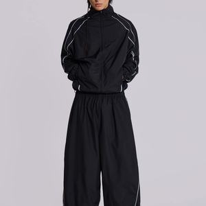 Chaqueta Deportiva Personalizada con Logotipo, Corte Regular, a Rayas, 100% Poliéster, Secado Rápido, Cortavientos, con Cremallera Completa, para Hombre - Product Image 5