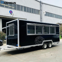 Camion de restauration mobile de 18 pieds entièrement équipé, conforme aux normes australiennes, pour snacks, hot-dogs et glaces