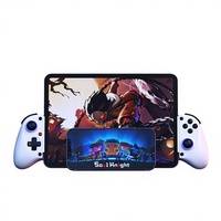 Control de Juego Extensible con Luz RGB para Teléfono, Compatible con Android, iOS, P3, P4 y Switch, con Teclas Traseras Macro, Vibración y Sensor de Movimiento