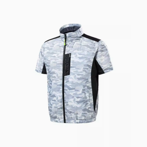 Ropa de verano de manga corta con ventilador, ropa de trabajo con refrigeración, ropa de hombre con aire acondicionado de manga corta - Product Image 5