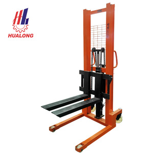 Hualong Stenen Machines 1000Kg 2000 Kg Beweegbare Pallet Lifter Trolley Handmatige Heftruck Hydraulische Handlift Stapelaar Te Koop - Product Image 1