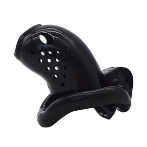 FRRK-58 C6000S Jaula de Castidad de Plástico Nueva con 4 Anillos para Pene, Dispositivo de Castidad Masculina para Hombre - Product Image 4