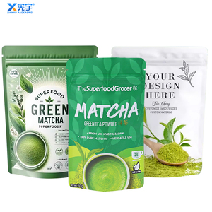 Sachet Doypack Personnalisé avec Logo 250g 500g <span class=keywords><strong>1kg</strong></span> pour Matcha, Emballage Plastique Anti-humidité avec Fermeture Zip pour Tisane et Complément Protéiné - Product Image 2