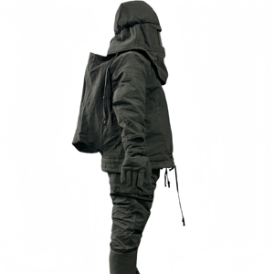 بدلة إطفاء خضراء قصيرة الأمد، مقاومة للهب ودرجات الحرارة العالية، مصنوعة من ملابس مضادة للحريق - Product Image 2