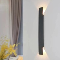 Petite lampe murale LED étanche carrée ou rectangulaire pour couloir, escalier, allée, salon, mur de fond, design minimaliste