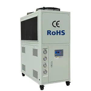 20hp 56kw water cooled industrial chiller with cooling fan dissipation 220 liters water tank