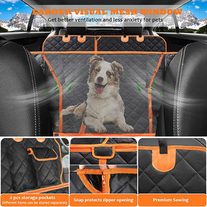 Funda 4 en 1 para Asiento de Coche Tipo Hamaca Impermeable para Perro, Cubierta Plegable y Lavable para Asiento Trasero y Maletero, Protector Personalizado para Mascotas - Product Image 5