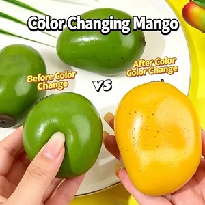 Color Changing Mango Squishy Toy Handmade Crispy Mango Stress <b>Ball</b> Stress <b>Ball</b> Fidget <b>Ball</b>, ASMR Sensory Stress Relief Toy - Product Image 4