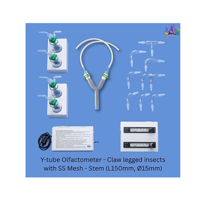 Y Tube Olfactometer with SS <b>Mesh</b> Stem L150mm Diameter 15mm for Claw Legged <b>Insect</b> Behavioral Research - Product Image 2